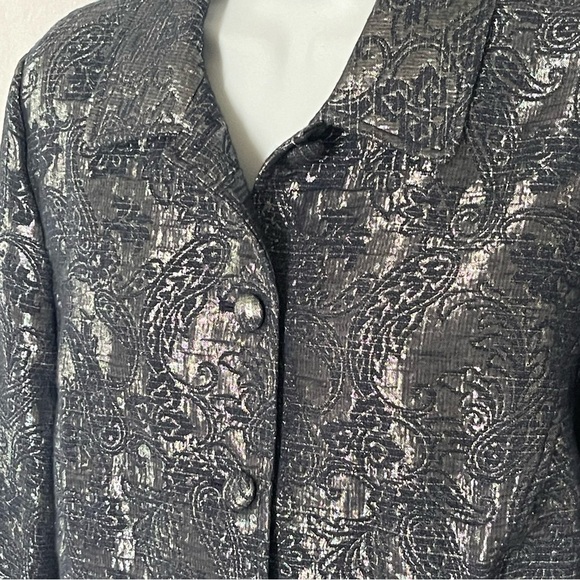 Alfred Dunner dark blue jacket size 8P - Picture 3 of 9